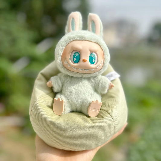 Blind Box Labu Doll Sleeping Bed Lazy Doll Sofa 17CM Doll Bean Bag Lying Chair Car