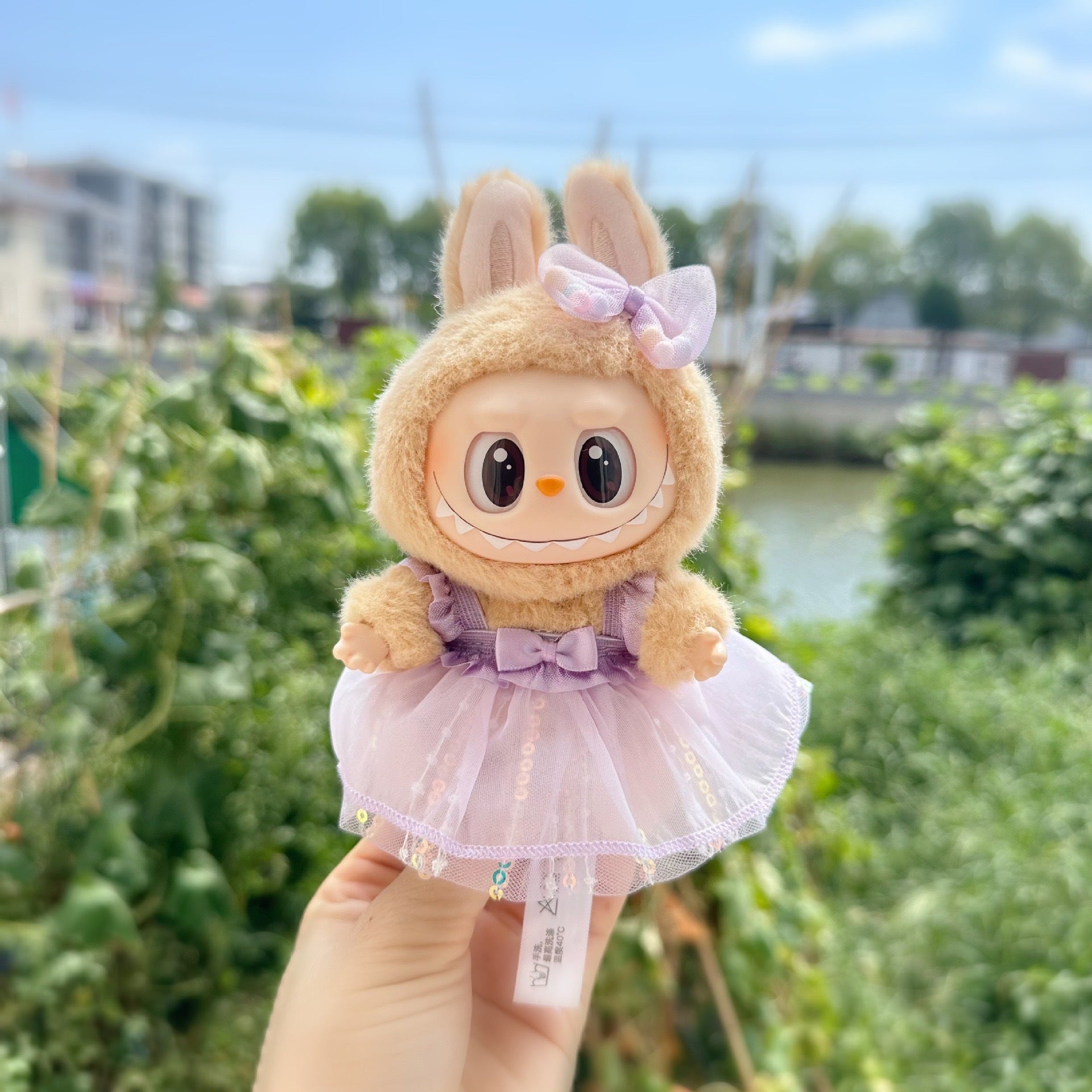 Only clothes] the first and second generation labubu doll clothes labubu sit party doll dress for sweet princess