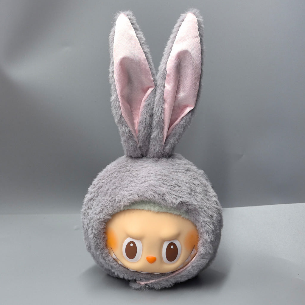 First, Second and Third Generation Labubu Baby Clothes 17cm Labubu 10cm Cotton Doll Rabbit Plush Hat Cute Hat