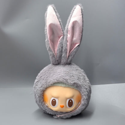 First, Second and Third Generation Labubu Baby Clothes 17cm Labubu 10cm Cotton Doll Rabbit Plush Hat Cute Hat