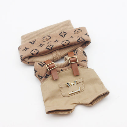 Labubu Doll Sweater & Hat Set for 17cm & 10cm Dolls