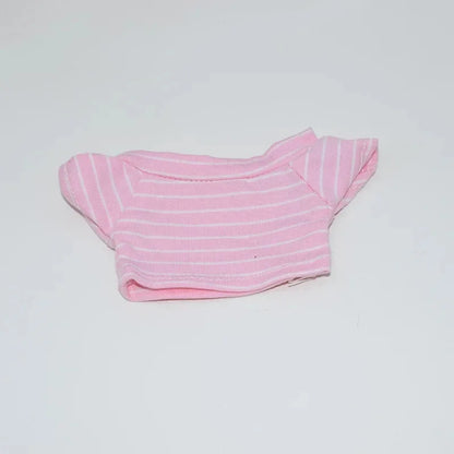 Only clothes] 17CM cloth cloth clothes 15CM doll Denim straps cartoon plaid suit hot sale
