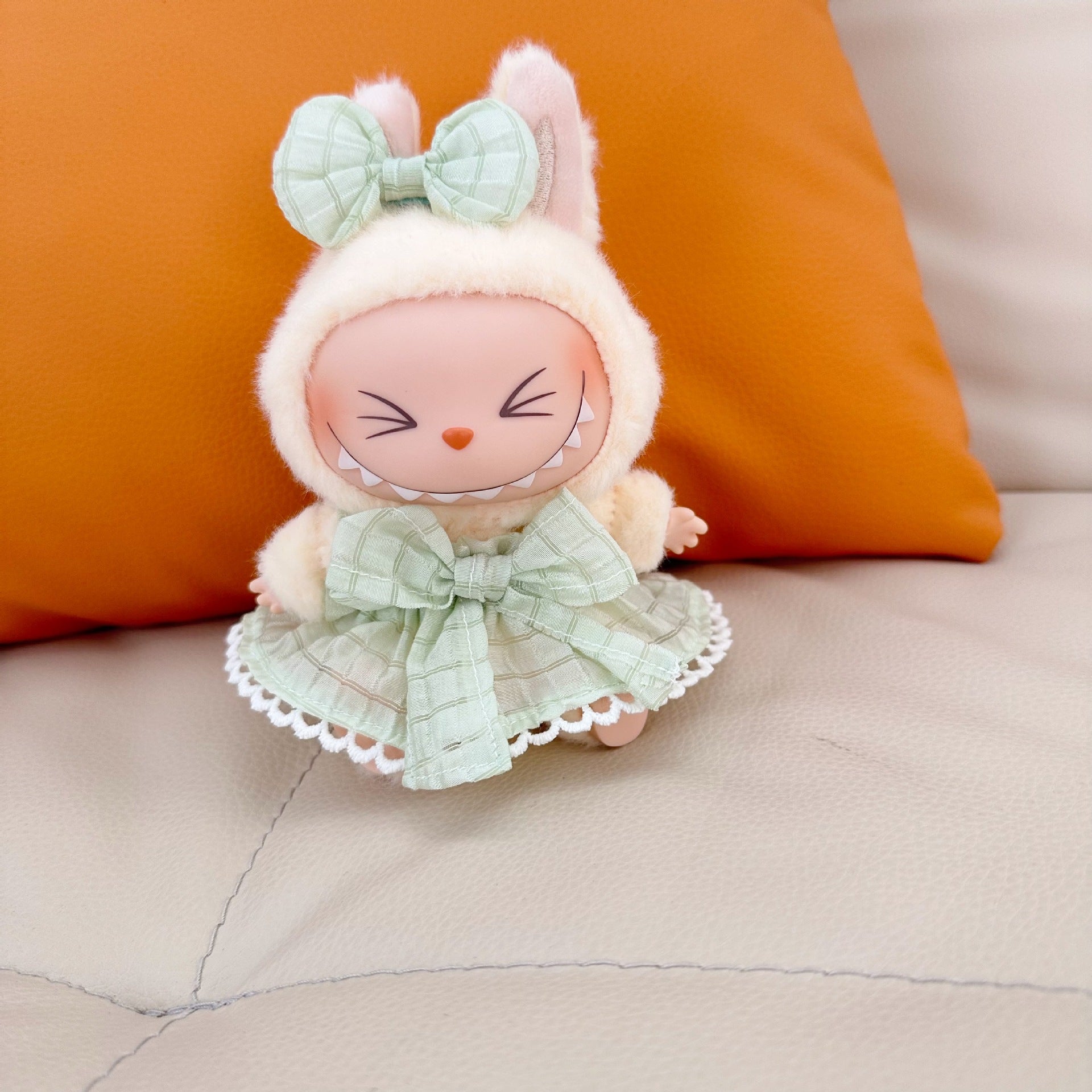 Only clothes] the first and second generation labubu doll clothes labubu sit party doll dress for sweet princess