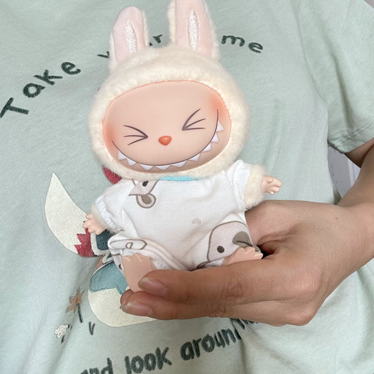Clothes Only] Rabub Sitting Party Series Doll Doll Coat Second Generation LABUBU Doll Creeps for Siamese