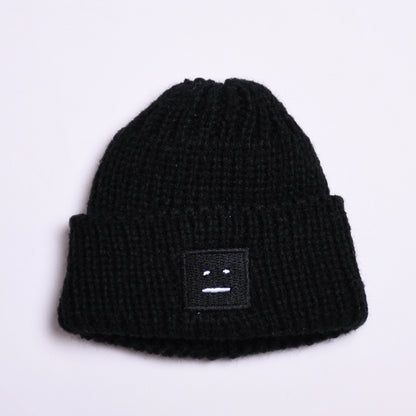 Labubu Doll Winter Outfit - White Sweater & Smiley Wool Hat for 17cm Pendant