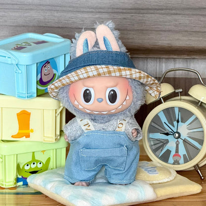 Wholesale labubu baby clothes 17cm blind box pendant one or two generation doll doll suit for baby clothes
