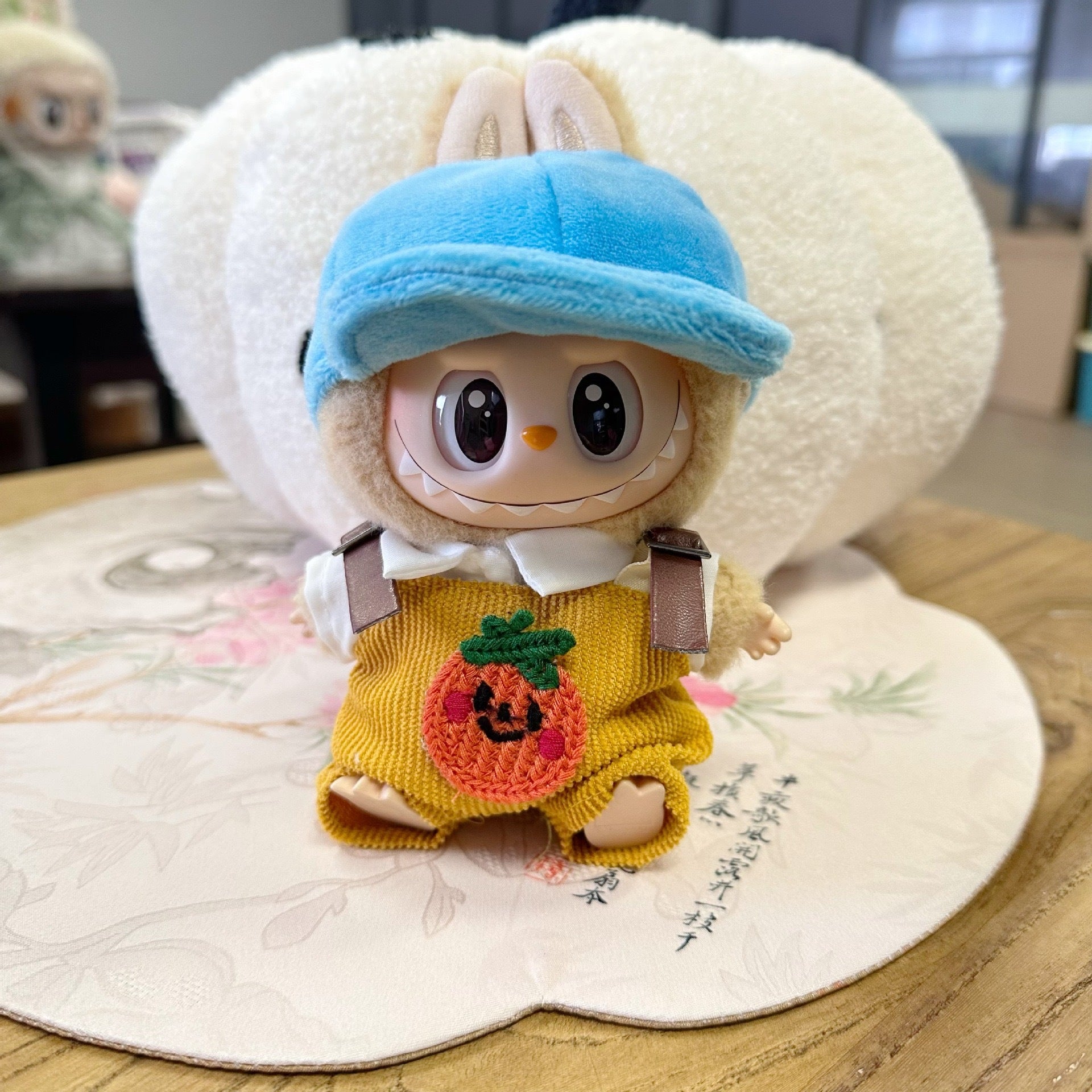 Only clothes] the first and second generation of Labubu doll clothes pull cloth sit party series baby clothes fruit suit