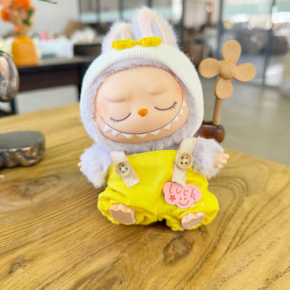 Only clothes] the first and second generation of cloth pendant clothes overalls hat star eye suit LABUBU change cute