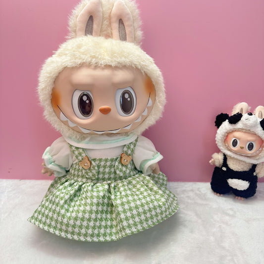 Clothes only] 38CM cloth cloth vinyl plush doll clothes for Labubu Time to Chill baby