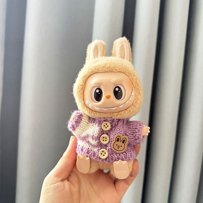 [Only Clothes] Baby Clothes First Generation Second Generation Third Generation Labubu Clothes Replacement Sweater Shoes Vinyl Pendant Replacement