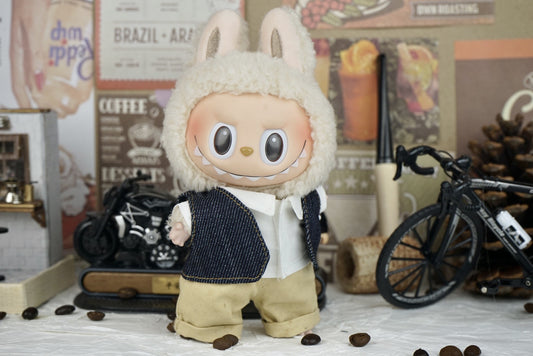 Labubu 17cm Doll Vest & Shirt Outfit for Baby Clothes