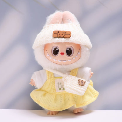 Only clothes] the first and second generation of cloth pendant rabbit T-shirt suspenders skirt Labubu change baby clothes