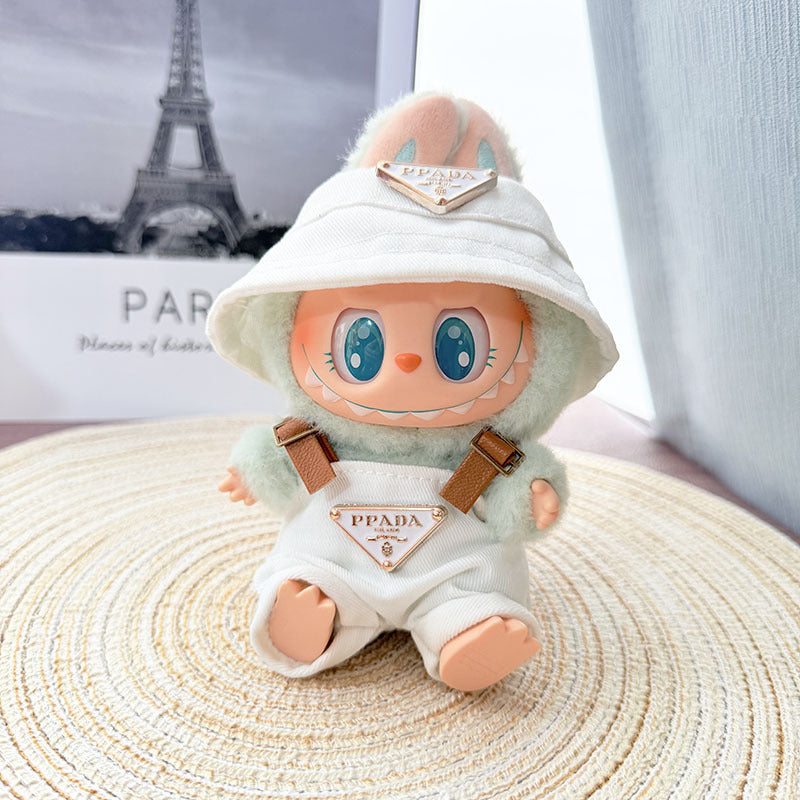 One, two and three generations of Labubu clothes pendant cloth cloth sitting doll clothes NY overalls sports suit trend cute