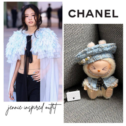Labubu Doll Macaron Style Outfit for 17cm Vinyl Doll - Baby Clothes Set