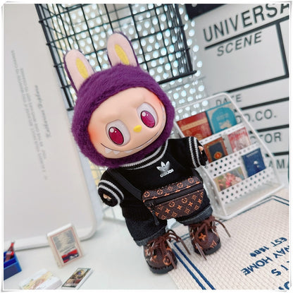 Labubu Doll Outfit - Cute Cotton Coat & Accessories for 10cm & 17cm Vinyl Dolls