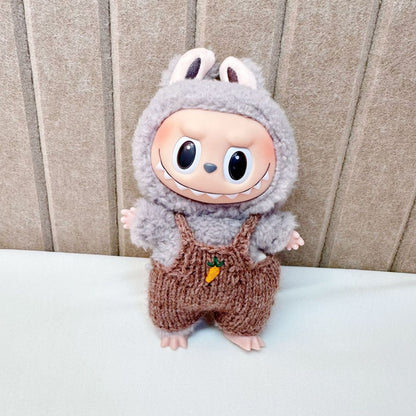 15cm blind box cloth cloth clothes pendant labubu Christmas suit handmade elk pig suit hoodie