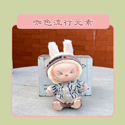 Labubu 15cm Sitting Doll Clothes - Macaron 2nd Gen Outfits
