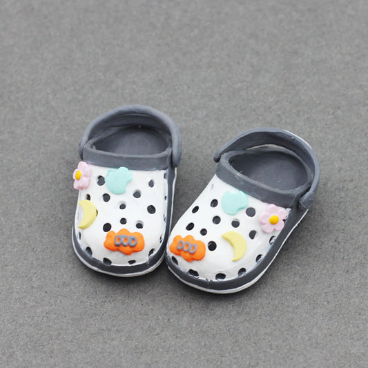 Labubu17CM Rab Bao-ao Hug 6 Points BJD Doll 15CM Doll EXO Sandals Sand Hole Slippers