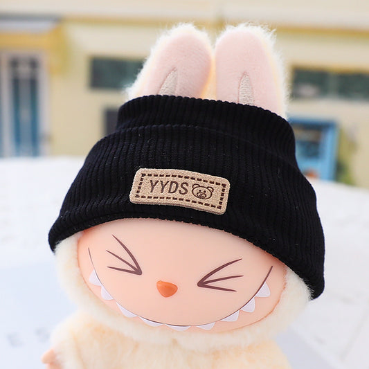 Only clothes labubu knitted wool hat labubu pendant sitting party doll clothes for the second generation