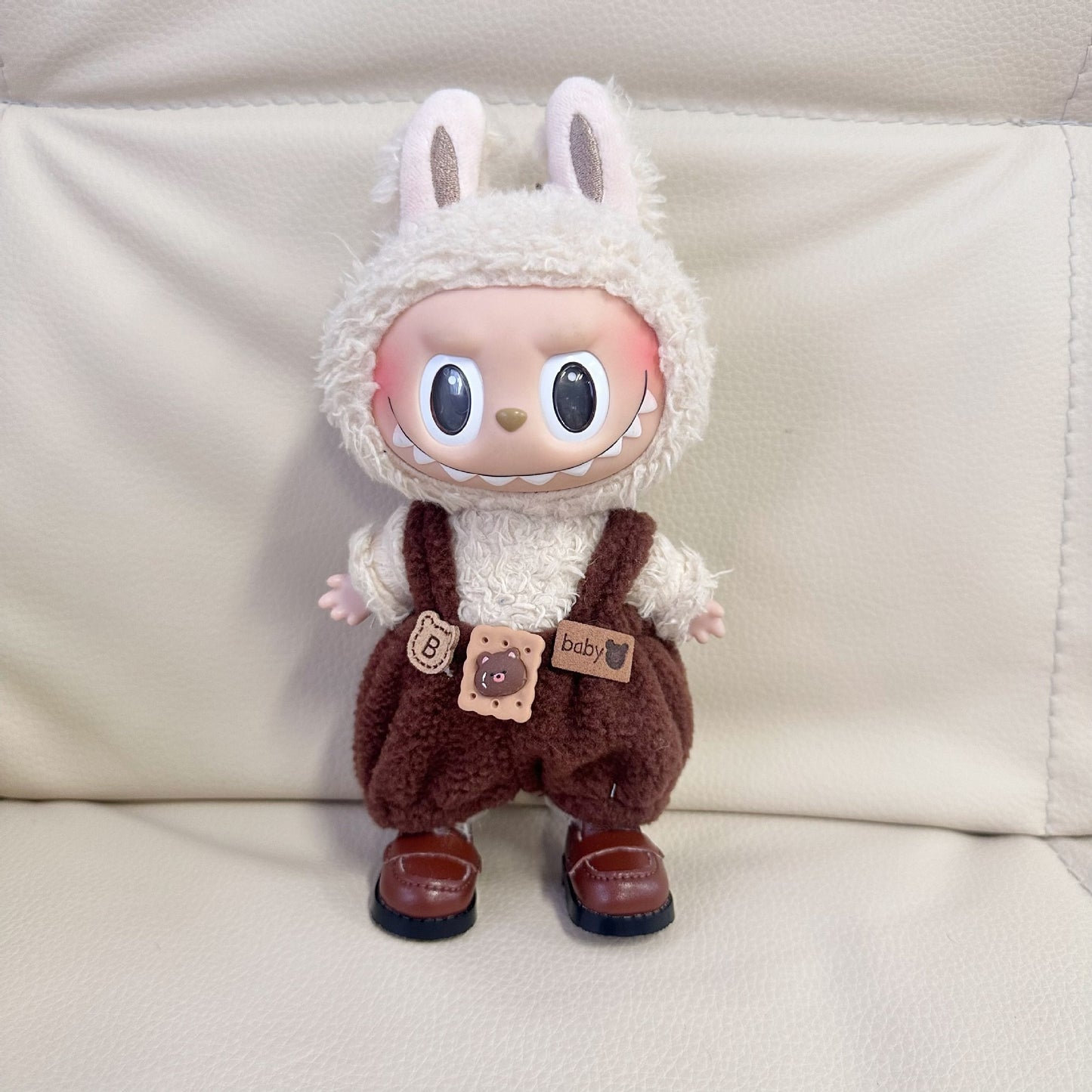 Clothes Only] 17CM Labu Cloth LABUBU Suspenders 15CM Doll Pants Cute