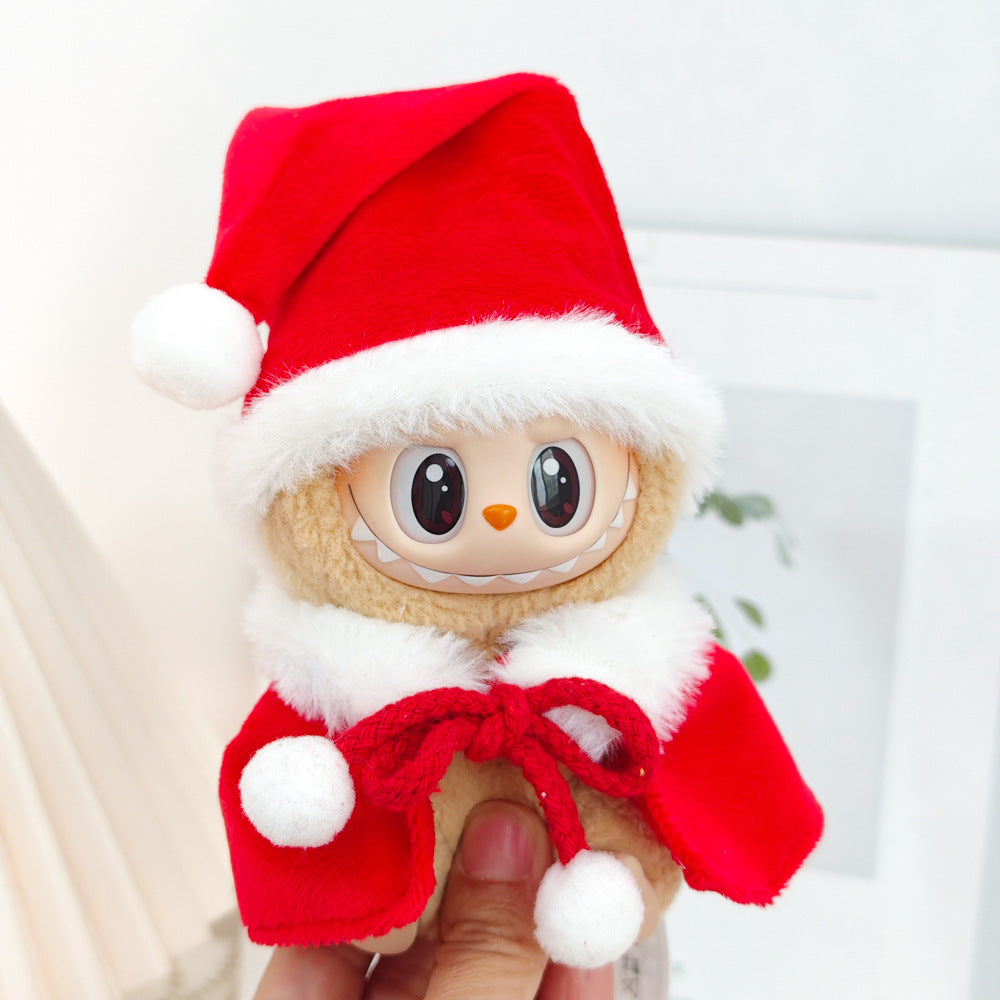 Generation II Labubu Pendant Labubu Replacement Clothes Christmas Sweater Gingerbread Man Doll suit Shoes