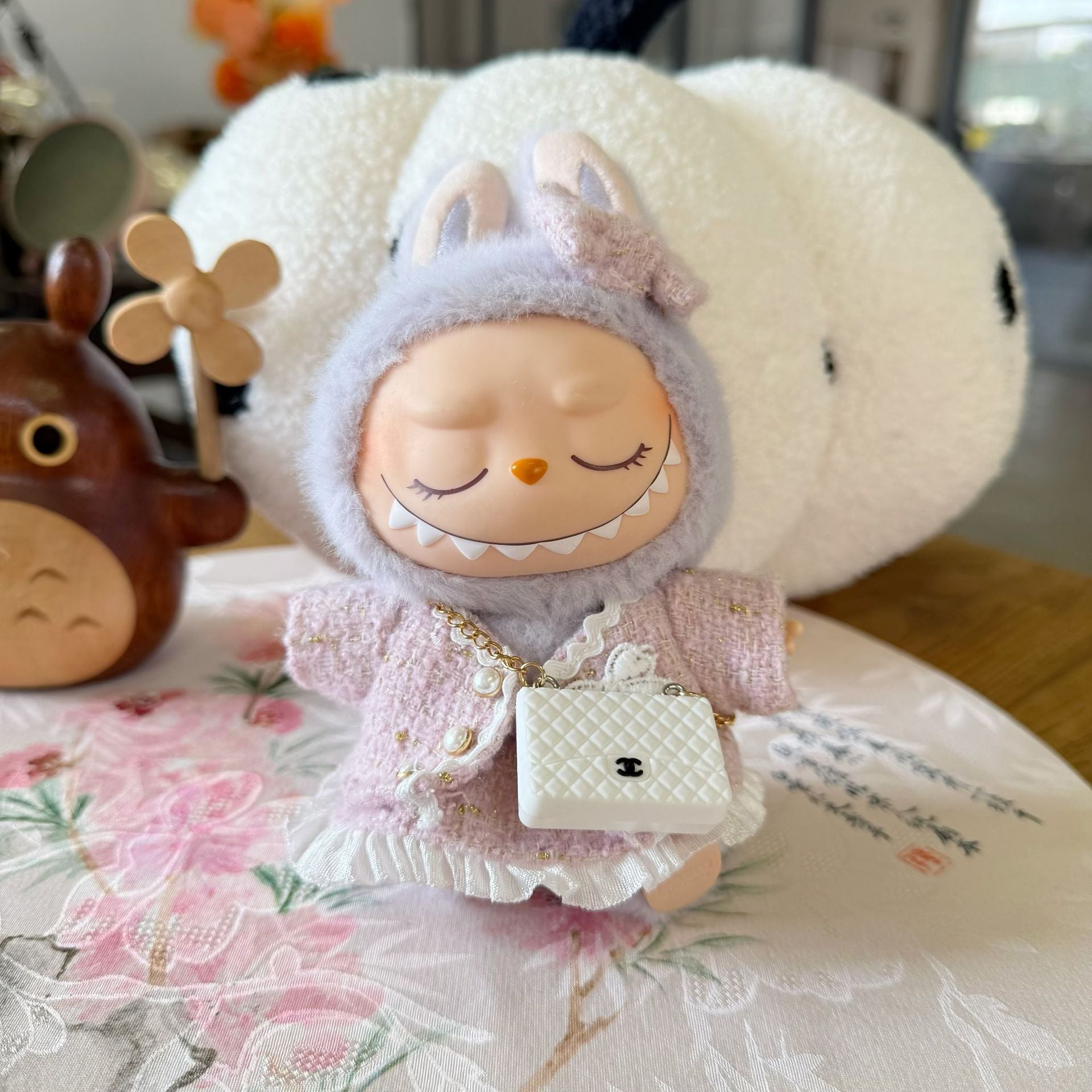 Only clothes] bubble Mart LABUBU clothes pendant pull cloth sit party series baby clothes small fragrance clothes