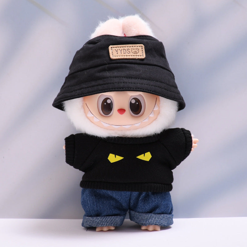 Only baby clothes] one or two generation pendant labubu clothes tide T-shirt jeans cap suit cloth baby clothes