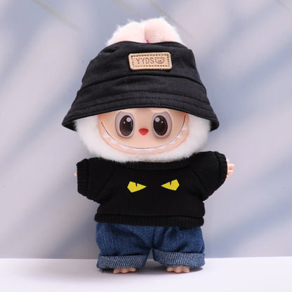 Only baby clothes] one or two generation pendant labubu clothes tide T-shirt jeans cap suit cloth baby clothes