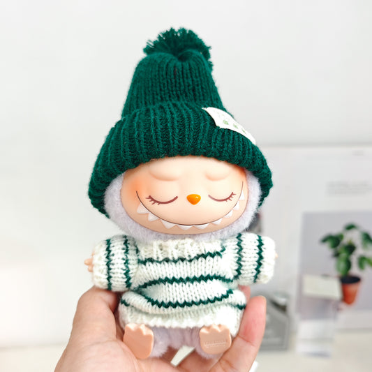 Labubu Doll Clothes & Accessories for 15-17cm Vinyl Dolls - Outfits, Hats, Shoes