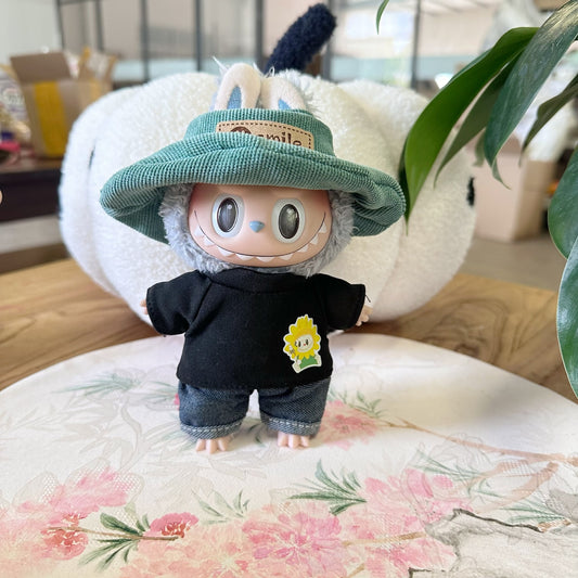 Clothes Only] 17CM Blind Box Labubu Doll Clothes Pendant LABUBU suit for New Photographers