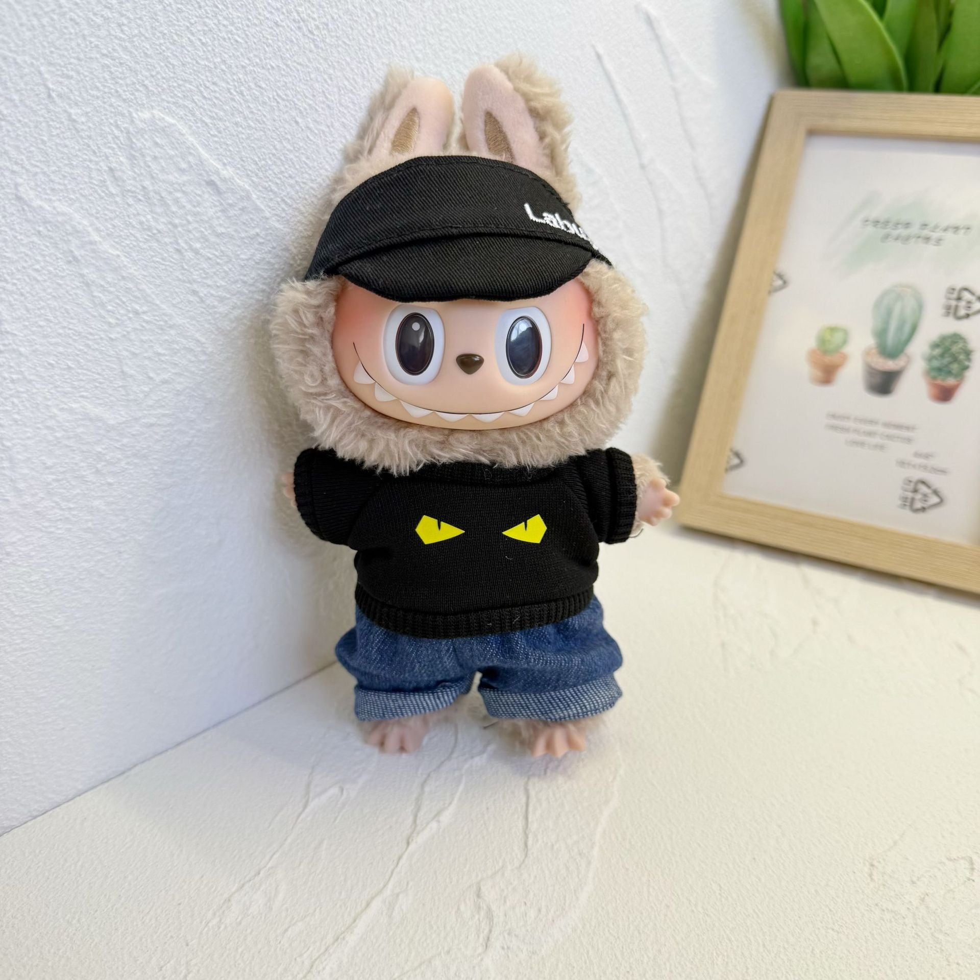 Baby Clothes Only] One or Two Generation Pendant Labubu Clothes Colorful T-Shirt Shorts suit Blind Box Labubu Baby Clothes New