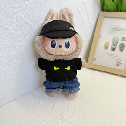 Baby Clothes Only] One or Two Generation Pendant Labubu Clothes Colorful T-Shirt Shorts suit Blind Box Labubu Baby Clothes New
