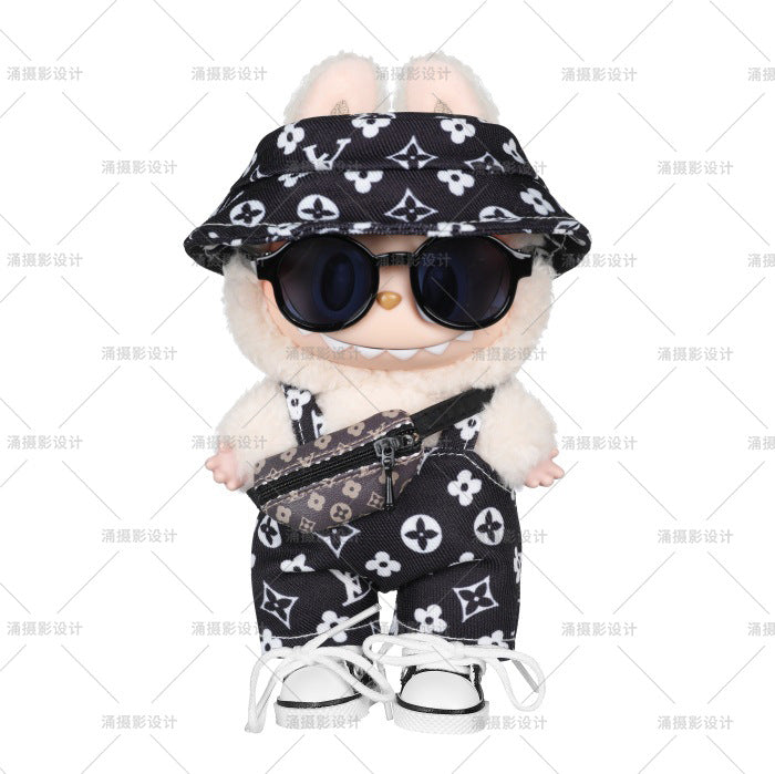 Labubu Pendant Doll Clothes Second Generation Blind Box Sitting Party 17cm Pendant First Generation Second Generation Doll Clothes Replacement