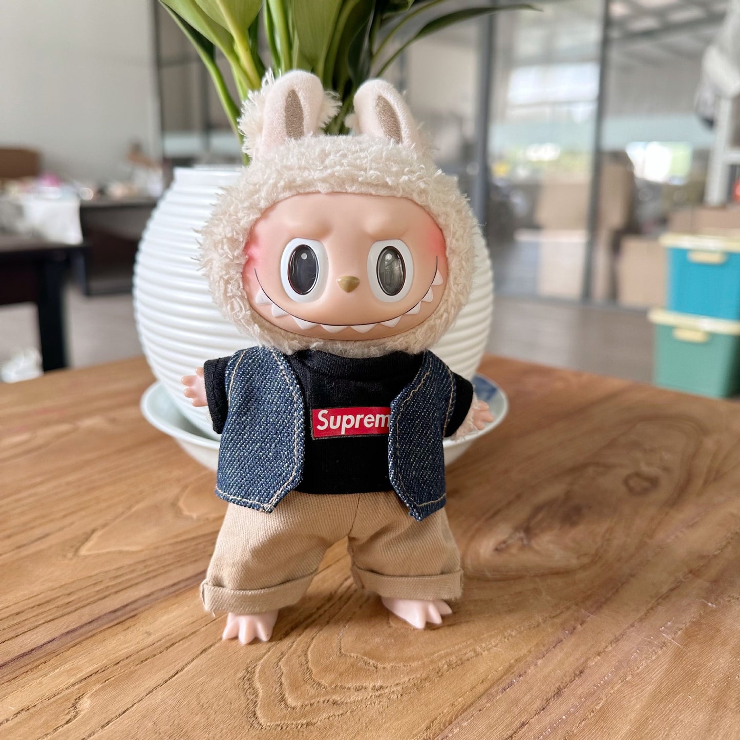 Clothes Only] First/Second Generation LAUBUB Doll Clothes LAUBUB Sit Party Doll Clothes Supreme suit Tide
