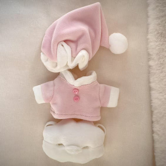 Labubu Doll Outfit - 17cm Pink & Yellow 3-Piece Set