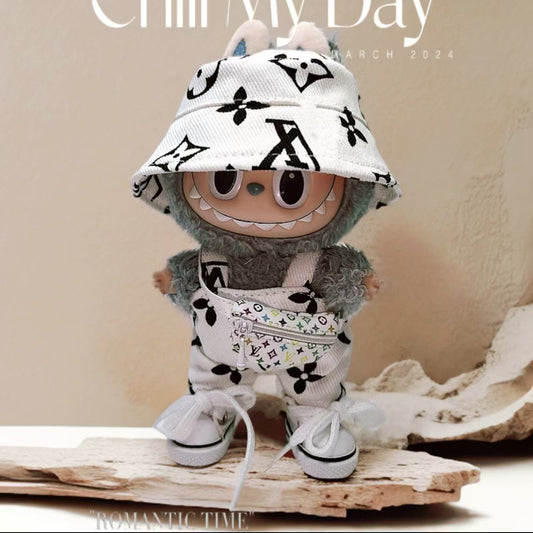 Labubu Doll Outfit - Summer Casual Suit for 17cm Vinyl Doll