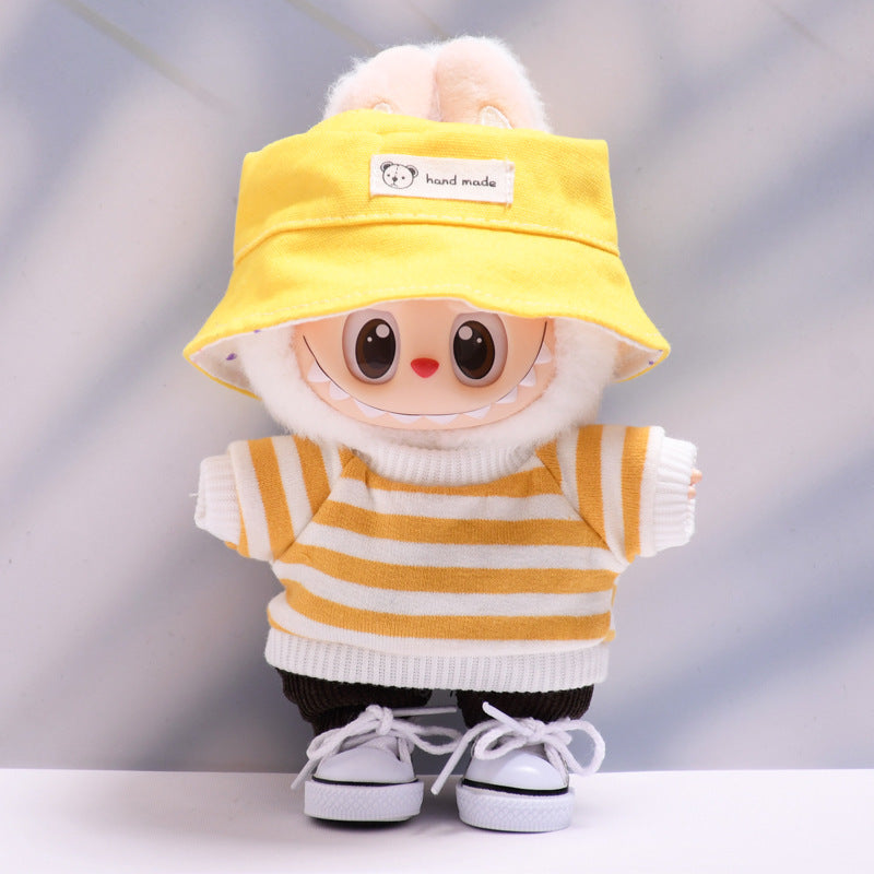 Labubu Doll Baby Clothes Set - Colorful T-Shirt & Shorts Outfit