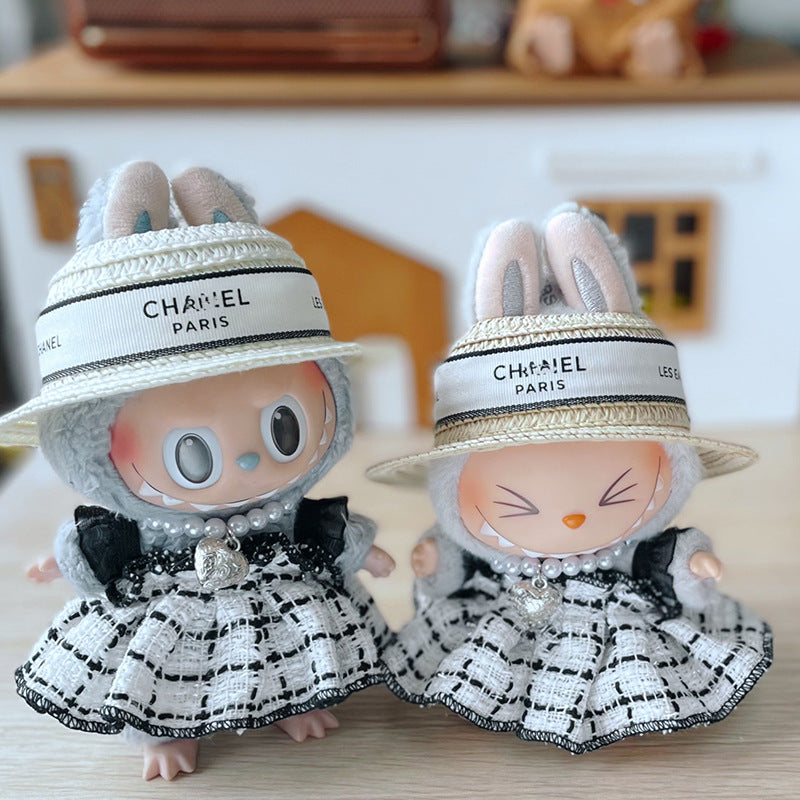 Labubu Denim Outfit for 17cm Sitting Doll - First & Second Gen