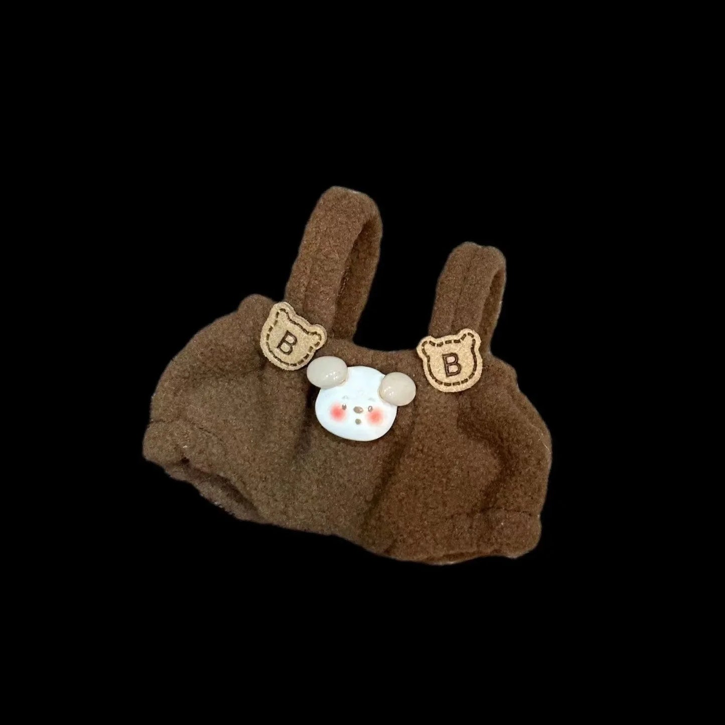 Only clothes] 17CM cloth cloth clothes 15CM doll Denim straps cartoon plaid suit hot sale