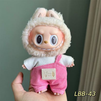 17cm Labubu Doll Outfit Set - Changeable Clothes for Plush Toy