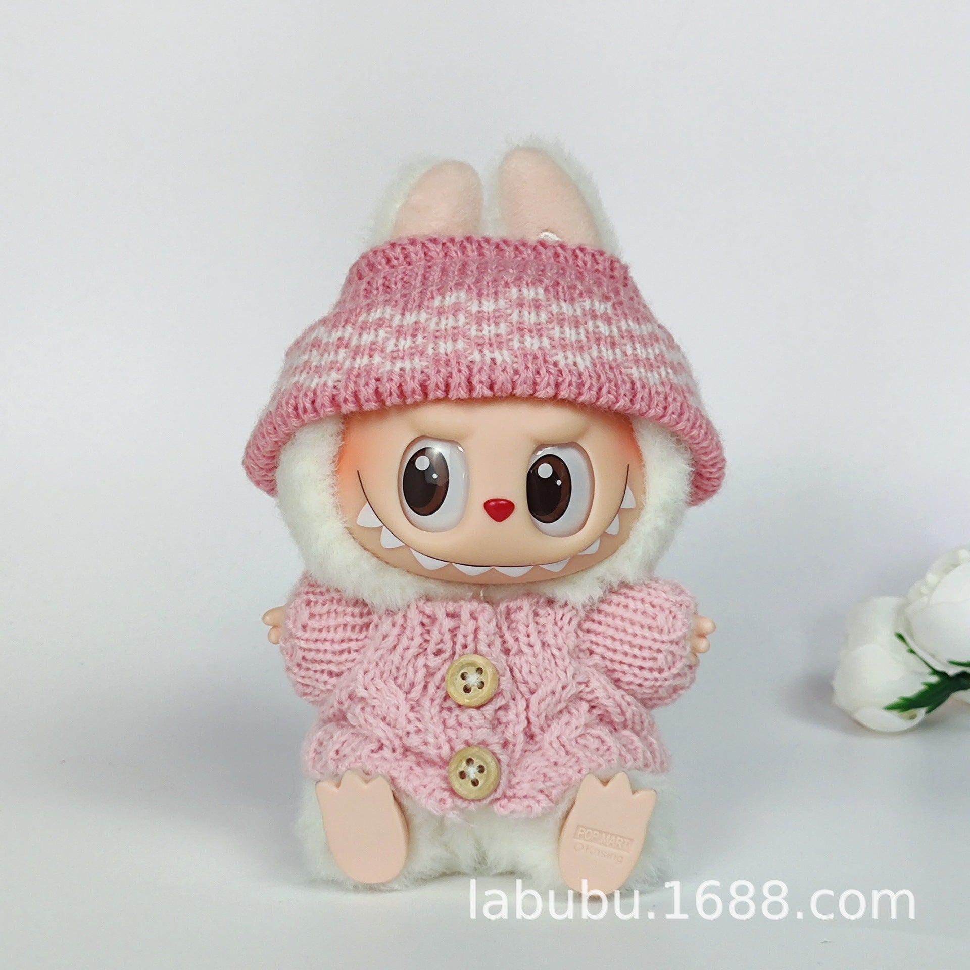 Labubu Doll Outfit - 17cm Sweater, Skirt & Bag Set for 1st-3rd Gen