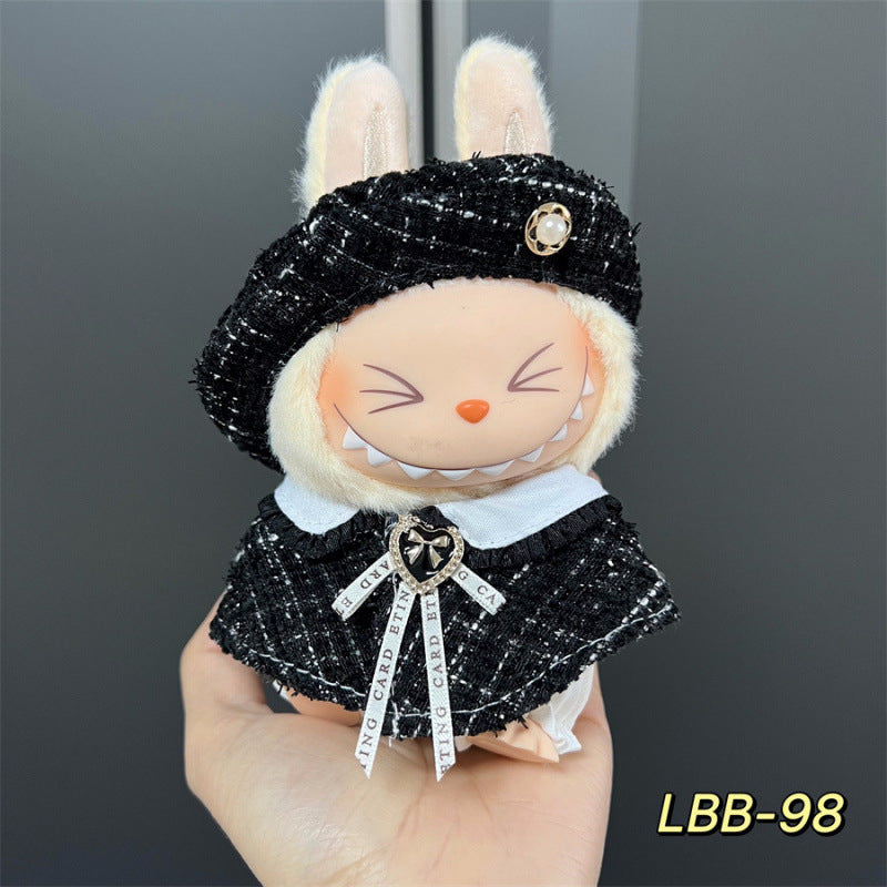 Labubu Doll Clothes Set for 17cm Vinyl Dolls