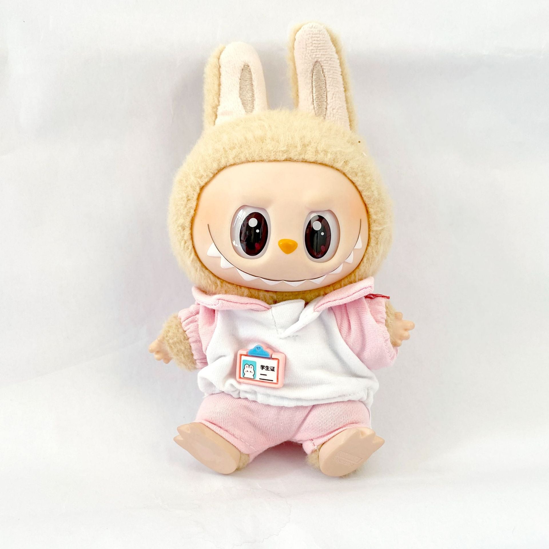 Labubu Doll Clothes - Captain Color-Blocking Student Outfit Set for 17cm Doll