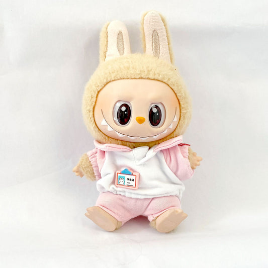 Labubu Doll Clothes - Captain Color-Blocking Student Outfit Set for 17cm Doll