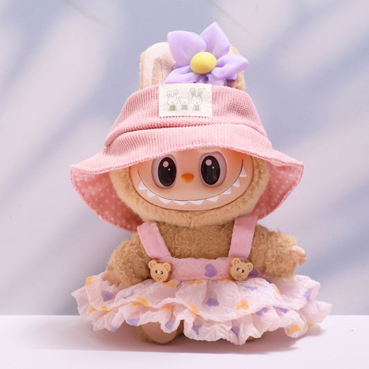 Only baby clothes] one, two and three generations of pendants labubu clothes puffy gauze skirt hat suit cloth cloth for baby clothes