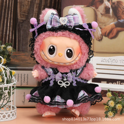 Labubu Doll Clothes - 17cm Skirt Suit for Vinyl Dolls (Multiple Colors)