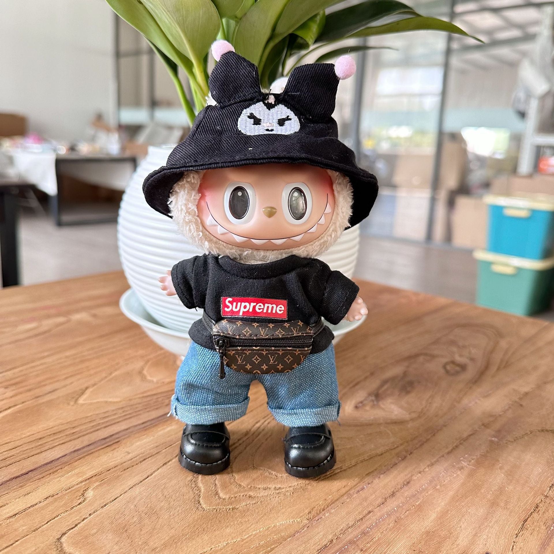Clothes Only] First/Second Generation LAUBUB Doll Clothes LAUBUB Sit Party Doll Clothes Supreme suit Tide