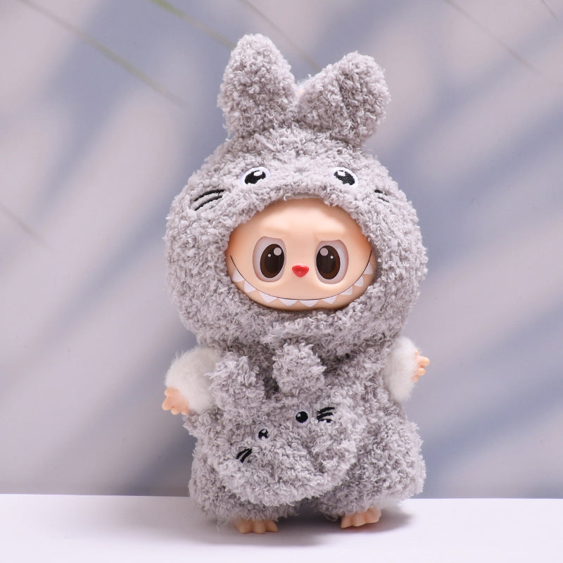 Only baby clothes] one or two generation pendant labubu clothes plush three-eyed monster dragon meow pull cloth baby clothes