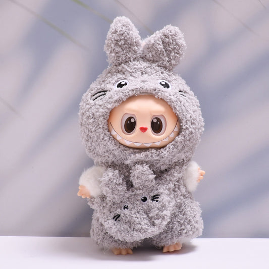 Only baby clothes] one or two generation pendant labubu clothes plush three-eyed monster dragon meow pull cloth baby clothes