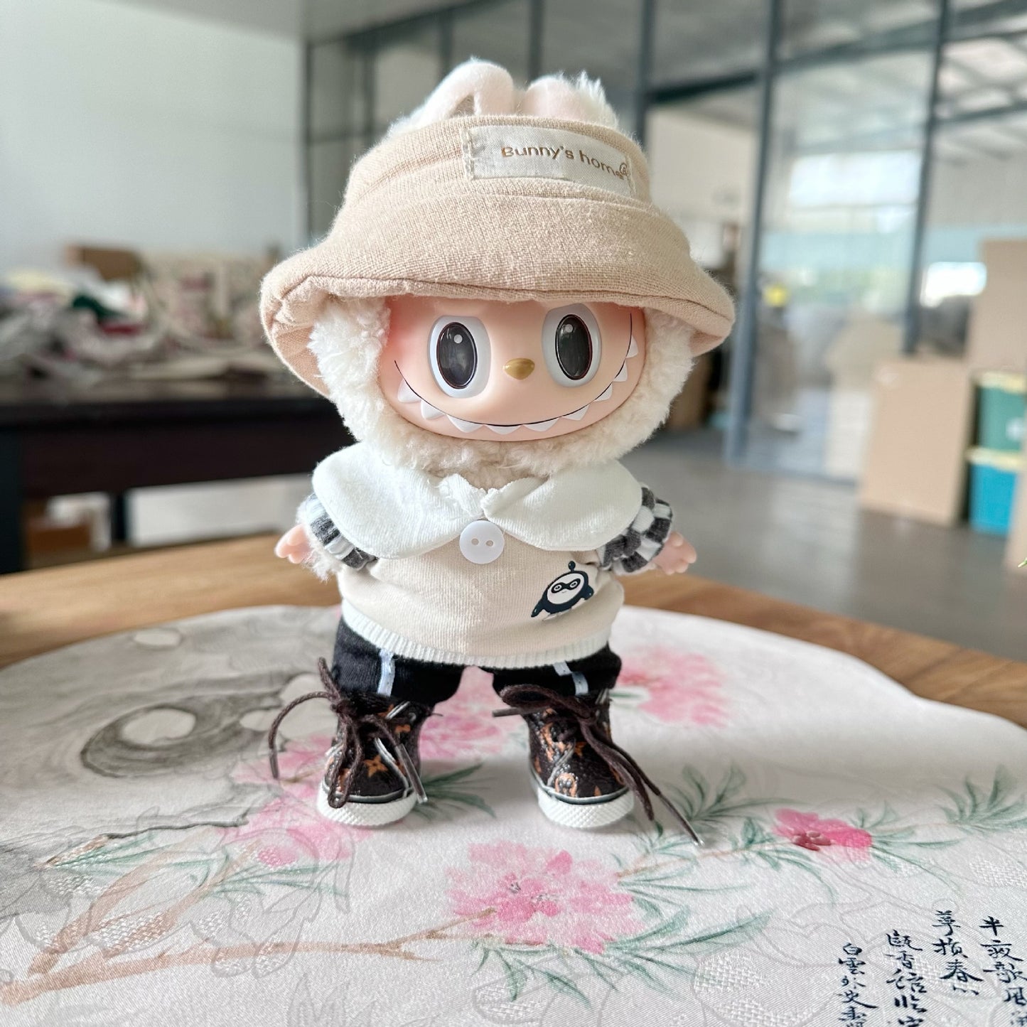 Only clothes] 17CM generation blind box pull cloth doll clothes LABUBU pendant for sports and leisure suit